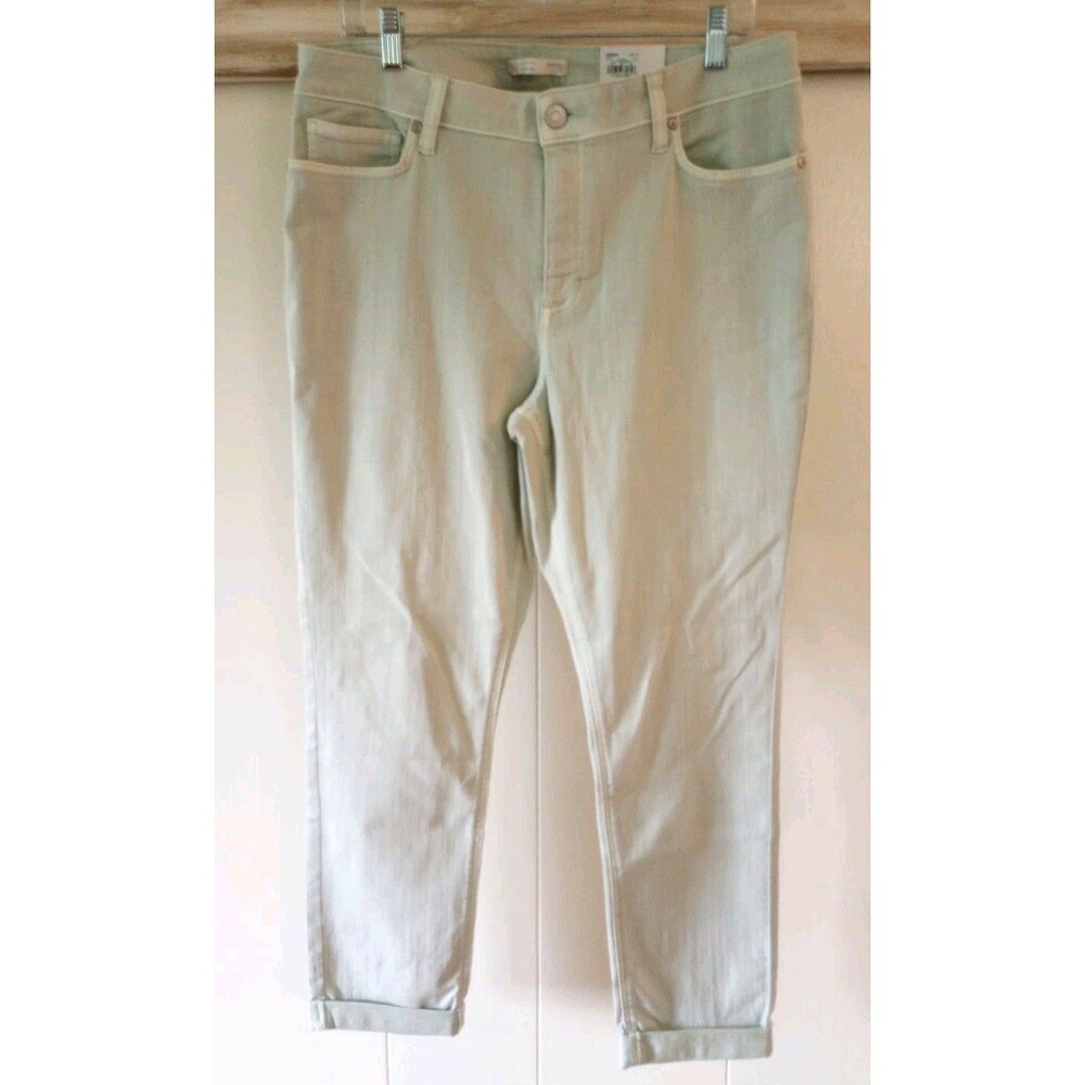 LC Lauren Conrad 18 Skinny Ankle Jeans Pants Mint Green NWT Casual Stretch - Picture 4 of 8